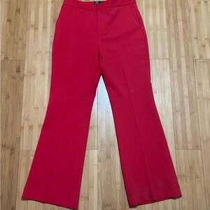 Zara Vibrant Red Flare Pants